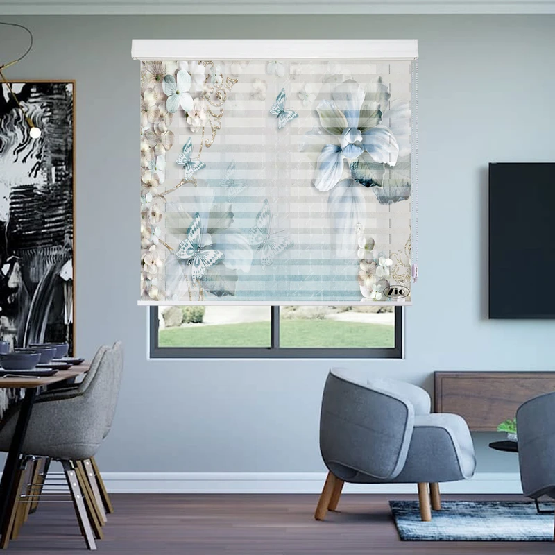 پرده زبرا زیو مدل 3D-1040 سایز 150x200 سانتی متر