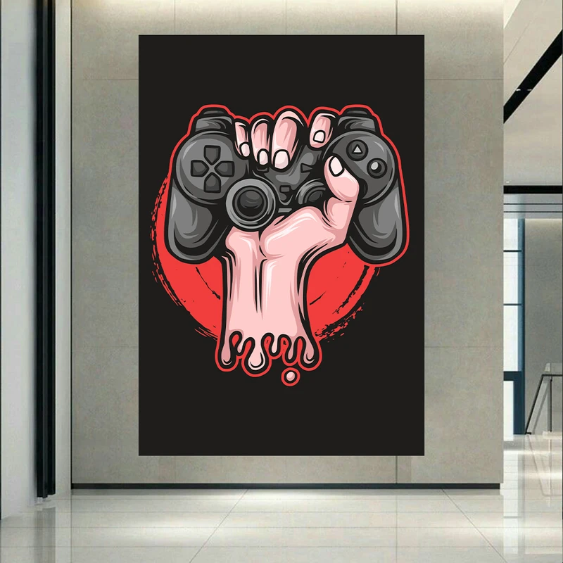 پوستر طرح گیم مدل دسته بازی کد AR304961