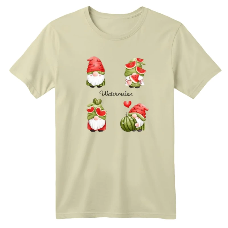 تی شرت آستین کوتاه بچگانه مدل بابانوئل و هندوانه یلدایی کد 4