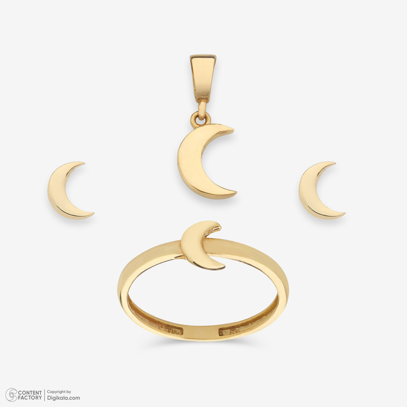 نیم ست طلا 18 عیار زنانه مایا ماهک مدل MS0787 ماه