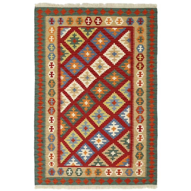 گلیم دستبافت دو و نیم متری مدل قشقایی کد g567709