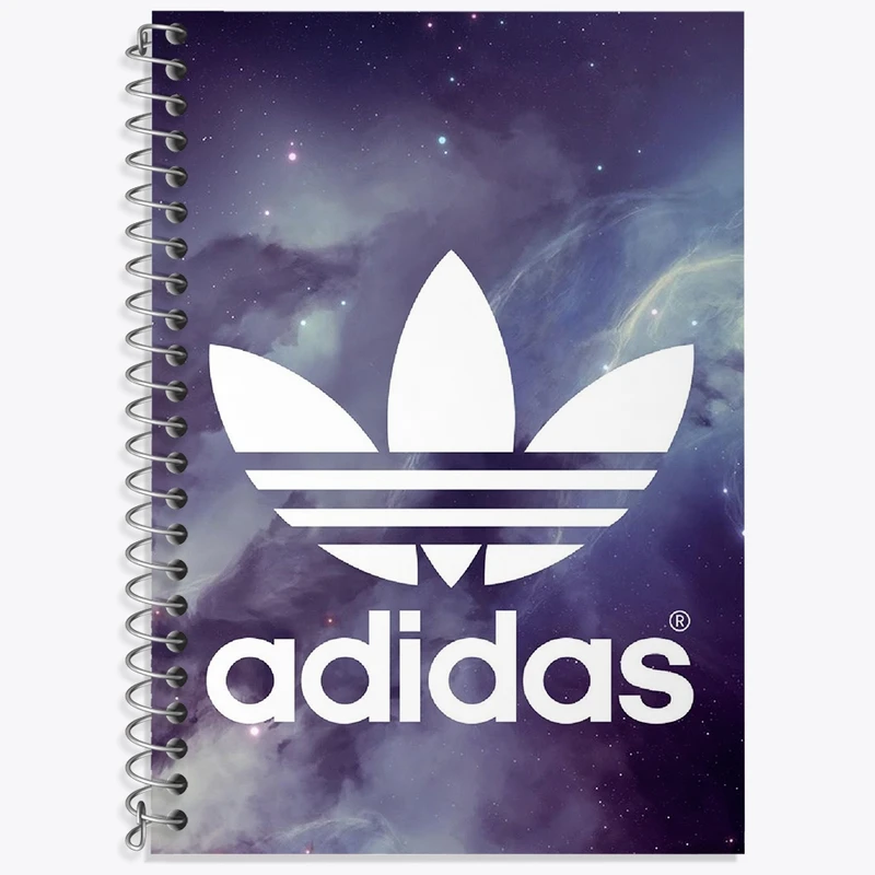دفتر زبان 50 برگ خندالو مدل دو خط طرح آدیداس (Adidas) کد 36958