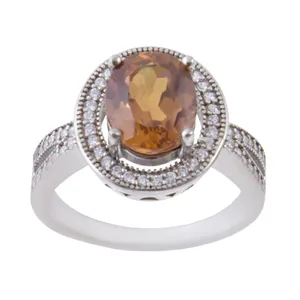  انگشتر نقره زنانه بازرگانی میلادی کد AWR-347