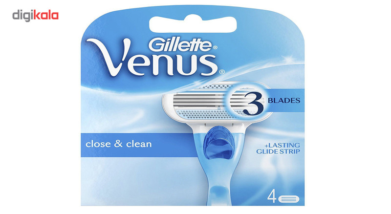 تیغ یدک ‏4 عددی ژیلت مدل Venus Close & Clean