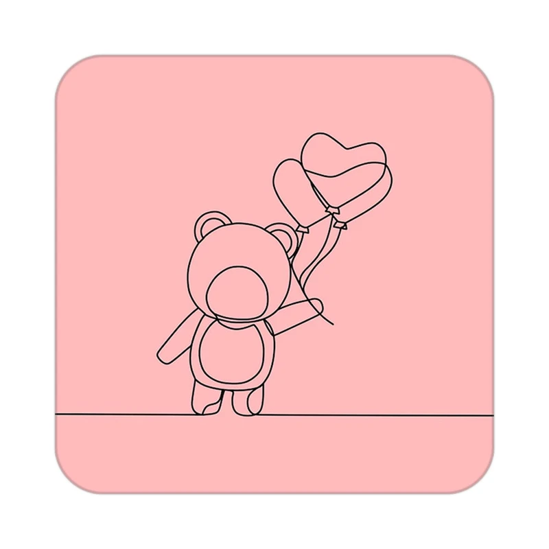 زیر لیوانی کاکتی طرح عاشقانه مدل mp39233