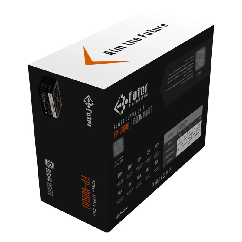 منبع تغذیه کامپیوتر 600 وات فاطر مدل FP-W600 80Plus 600W