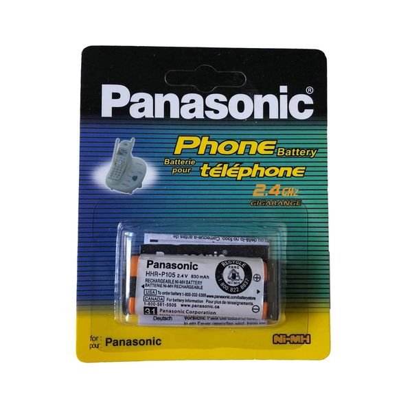 باتری تلفن بی سیم پاناسونیک مدل HHR-P105 باتری تلفن بی سیم پاناسونیک مدل HHR-P105