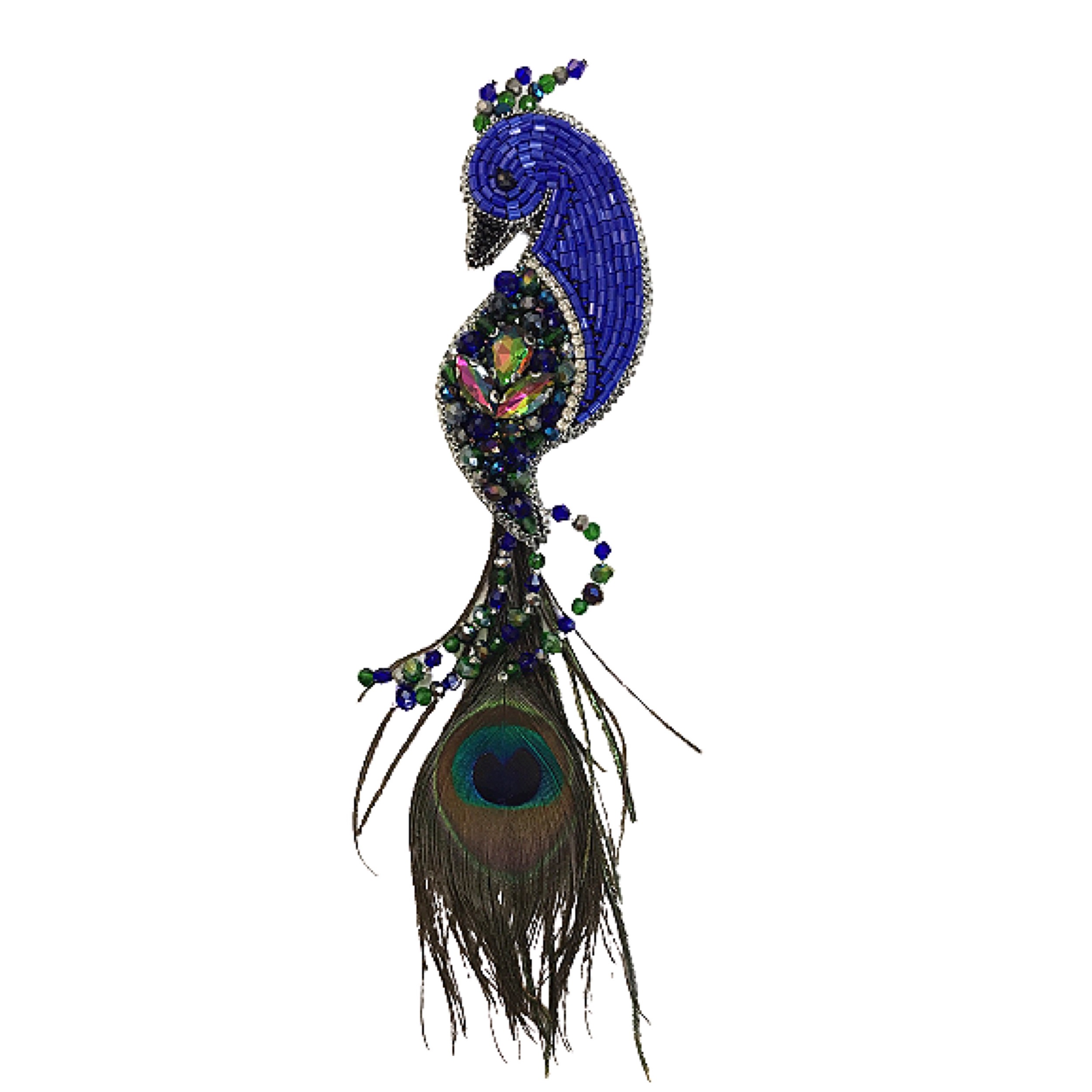 سنجاق سینه زنانه مدل طاووس کد 6