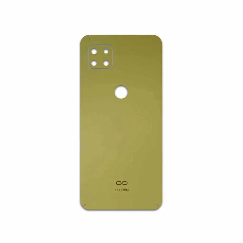 برچسب پوششی ماهوت مدل Matte-Gold مناسب برای گوشی موبایل موتورولا MOTO G 5G