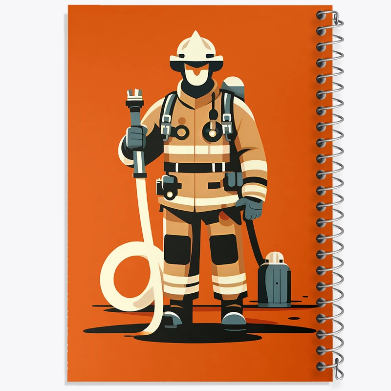 دفتر لیست خرید 50 برگ خندالو طرح آتش نشان کد F8003