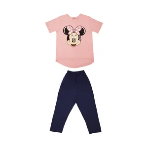 ست تی شرت و شلوار دخترانه کارو ست مدل میکی موس