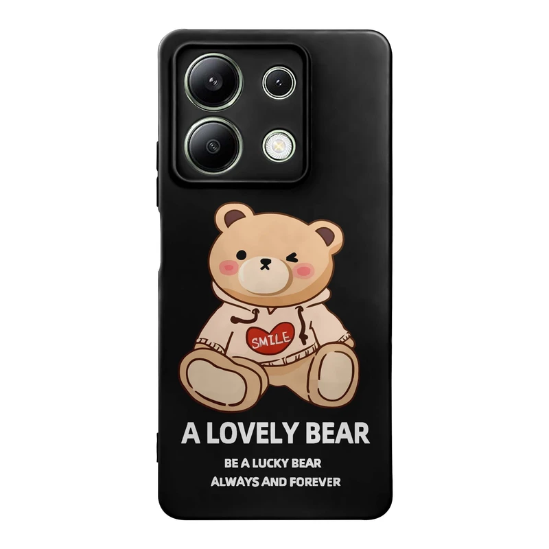 کاور قاب گوشی طرح خرس بیر کد w713 مناسب برای گوشی موبایل شیائومی Redmi Note 13 4G