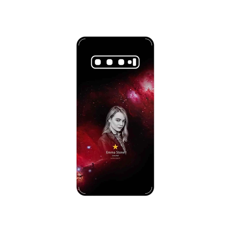 برچسب پوششی ماهوت مدل Emma Stone مناسب برای گوشی موبایل سامسونگ Galaxy S10