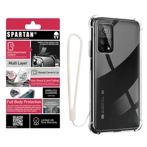 کاور اسپارتان مدل Airbag Strap مناسب برای گوشی موبایل شیائومی Mi 10T/ 10T Pro به همراه بندآویز