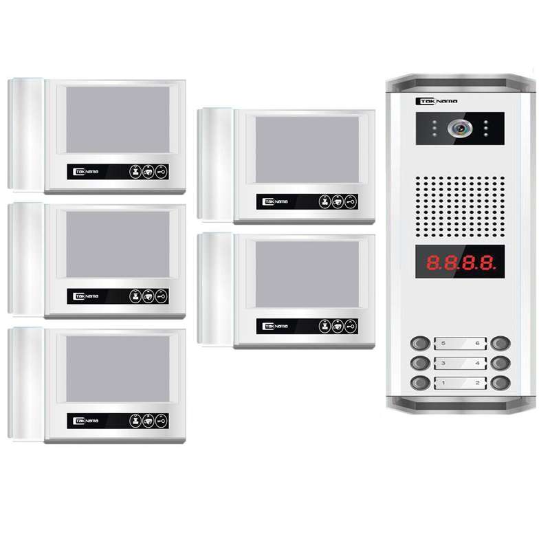 درب بازکن تصویری تک نما مدل D70M-5V مجموعه 6 عددی