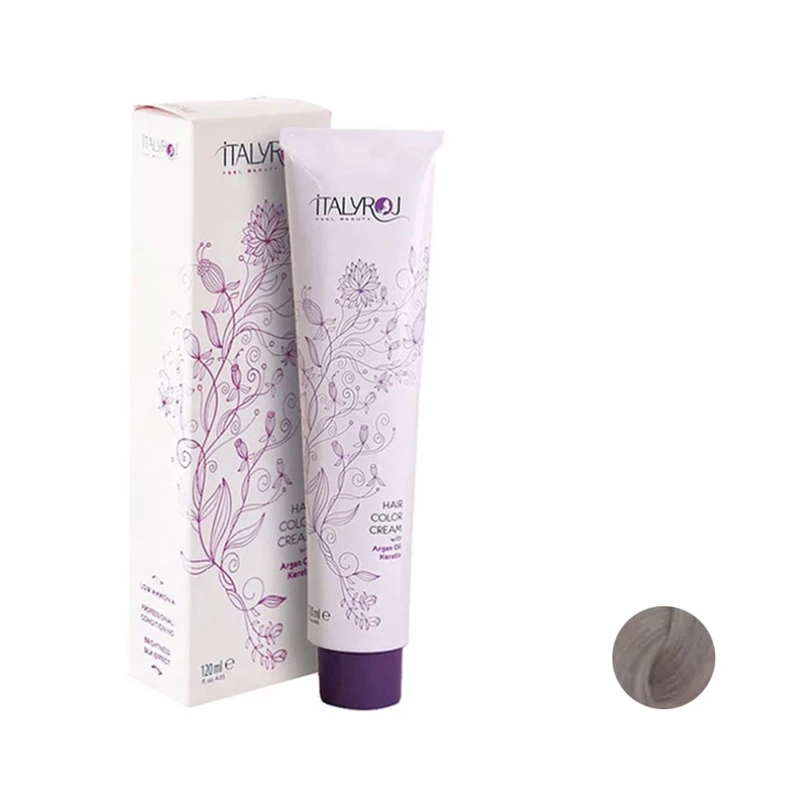 رنگ مو ایتالی رژ سری هایلات شماره 12/11 حجم 120 میلی لیتر رنگ بلوند دودی فوق العاده روشن