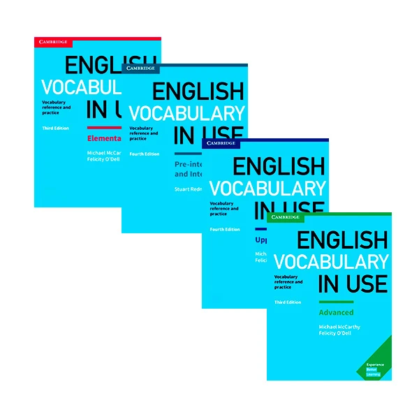 کتاب English Vocabulary in Use اثر Felicity O'dell و Michael McCarthy انتشارات دانشگاه کمبریج 4 جلدی