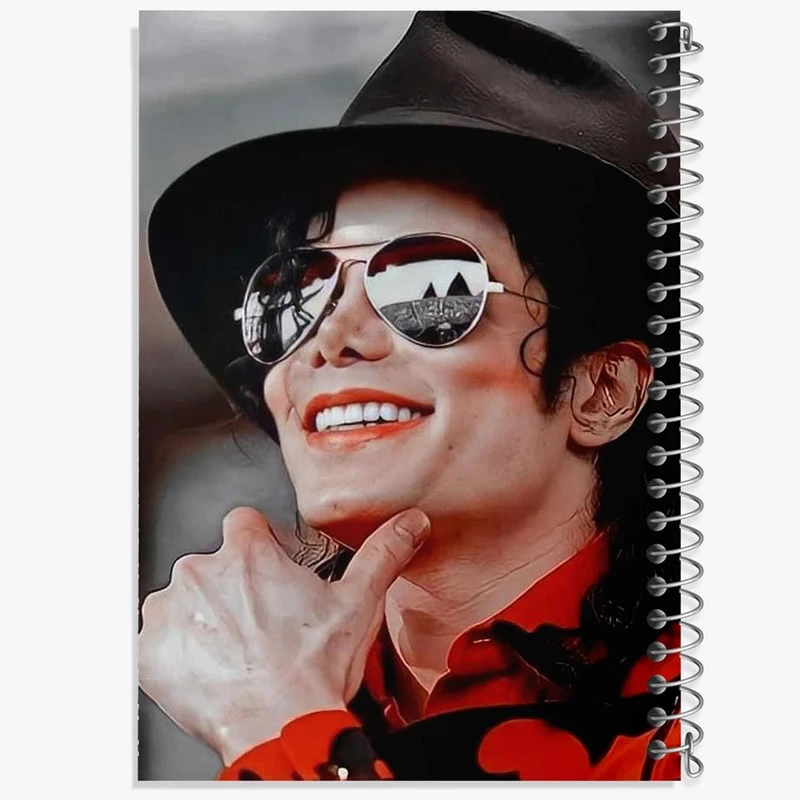 دفتر شطرنجی 50 برگ خندالو طرح مایکل جکسون Michael Jackson کد 19227