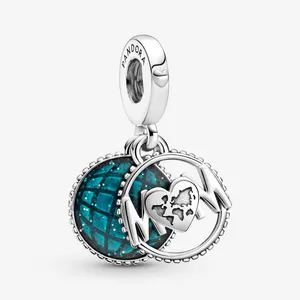 آویز گردنبند نقره زنانه پاندورا مدل Glitter Globe Mom