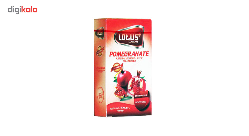 کاندوم لوتوس مدل Pomegranate بسته 12 عددی