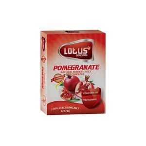 کاندوم لوتوس مدل Pomegranate بسته 3 عددی