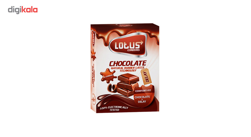 کاندوم لوتوس مدل Chocolate بسته 3 عددی