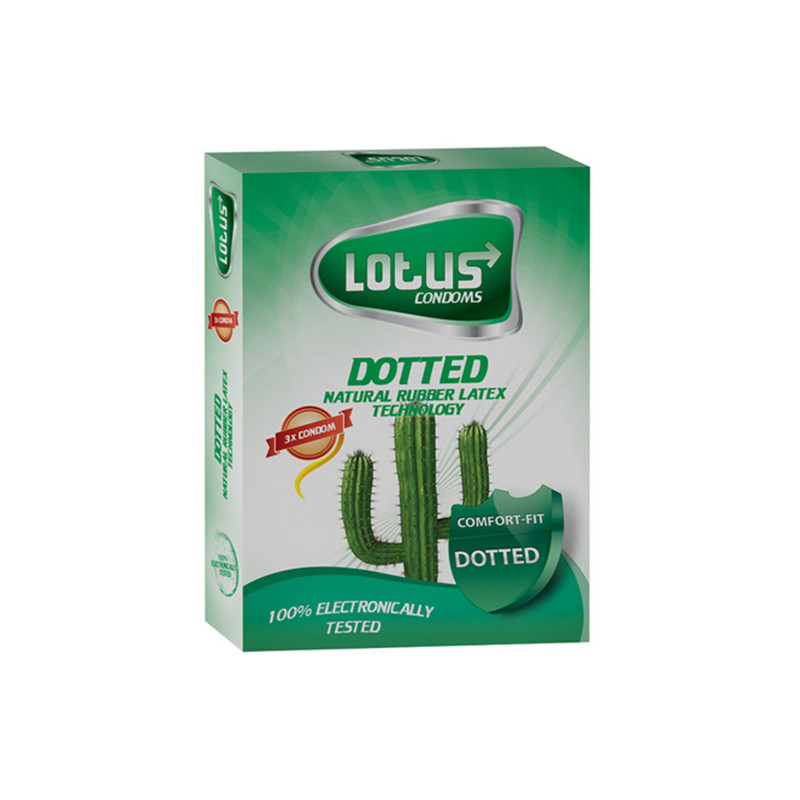 کاندوم لوتوس مدل dotted بسته 3عددی کاندوم لوتوس مدل dotted بسته 3عددی