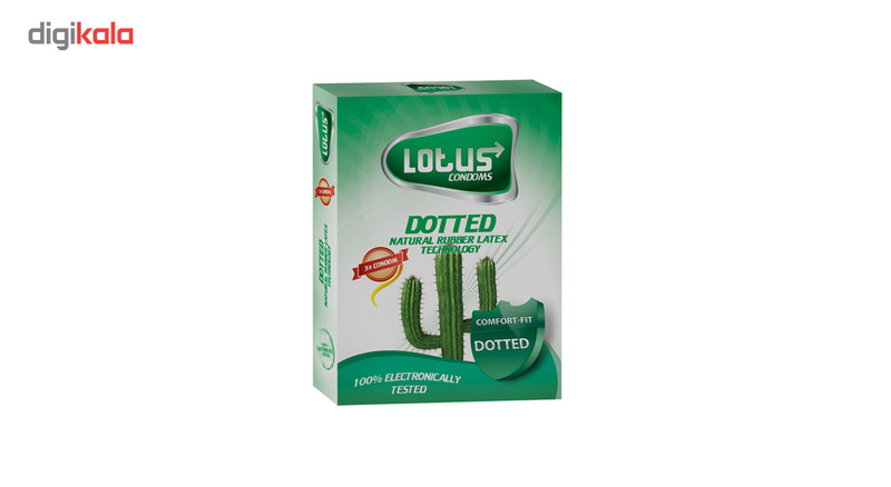 کاندوم لوتوس مدل dotted بسته 3عددی کاندوم لوتوس مدل dotted بسته 3عددی
