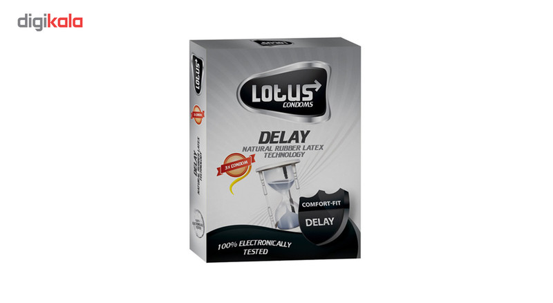 کاندوم لوتوس مدل Delay بسته 3 عددی کاندوم لوتوس مدل Delay بسته 3 عددی