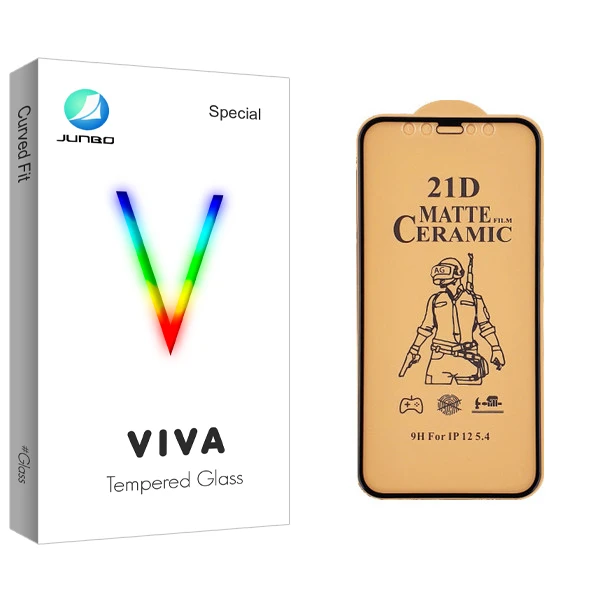 محافظ صفحه نمایش سرامیکی جانبو مدل Viva Glass مناسب برای گوشی موبایل اپل iPhone 12 mini