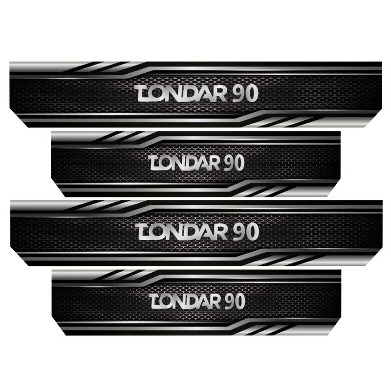 برچسب پارکابی خودرو رایسان کد SP2007 مناسب برای ال 90 مجموعه 4 عددی