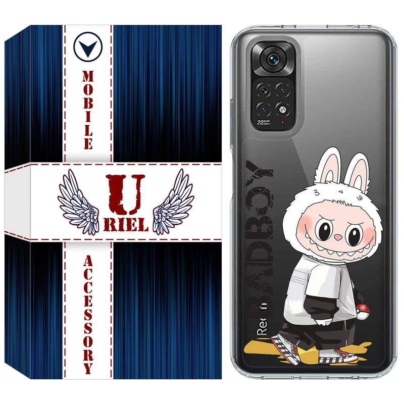 کاور یوریل مدل Clear کد 103 طرح لبوبو Labubu مناسب برای گوشی موبایل شیائومی Redmi Note 11 4G / Note 11S