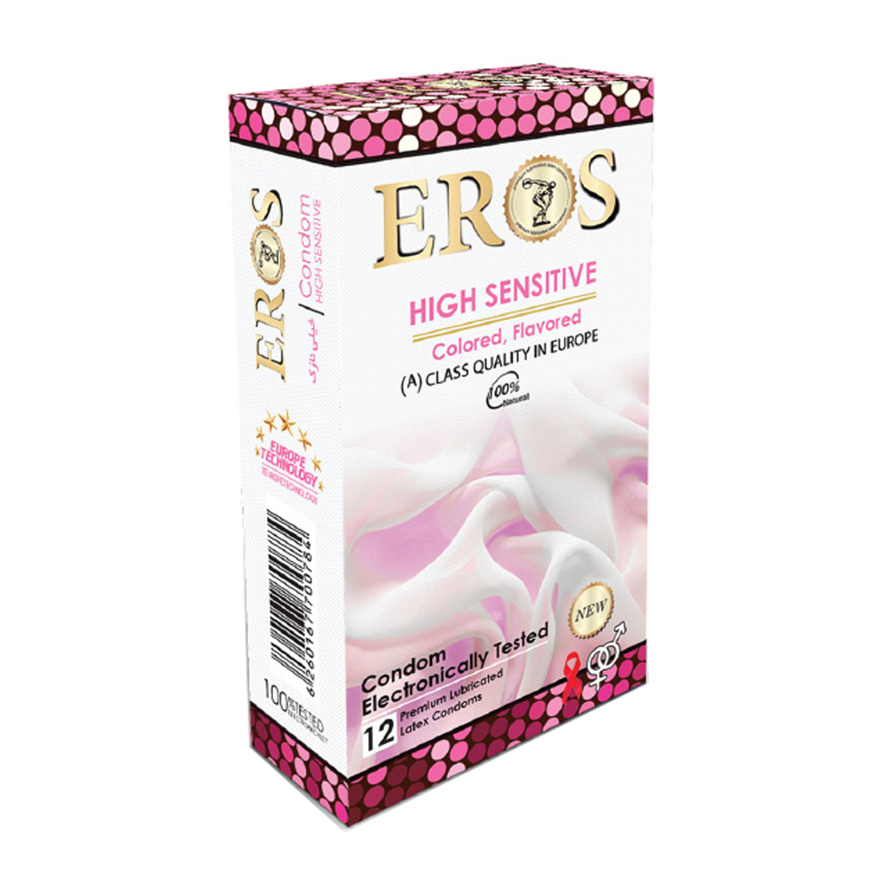 کاندوم اروس مدل High Sensitive بسته 12 عددی