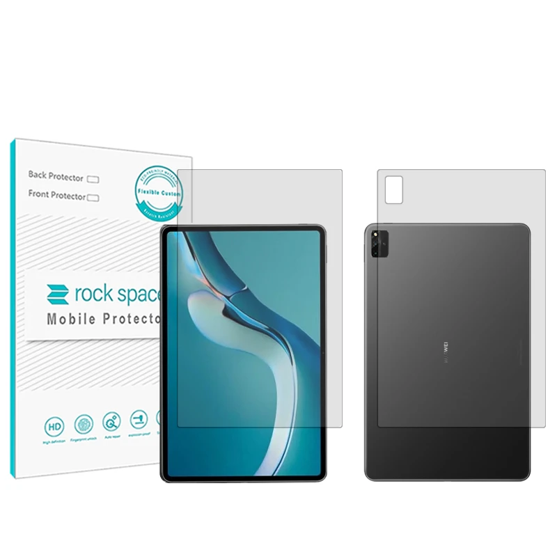 محافظ صفحه نمایش شفاف راک اسپیس مدل HyGEL مناسب برای تبلت هوآوی matepad Pro 12.6 به همراه محافظ پشت تبلت