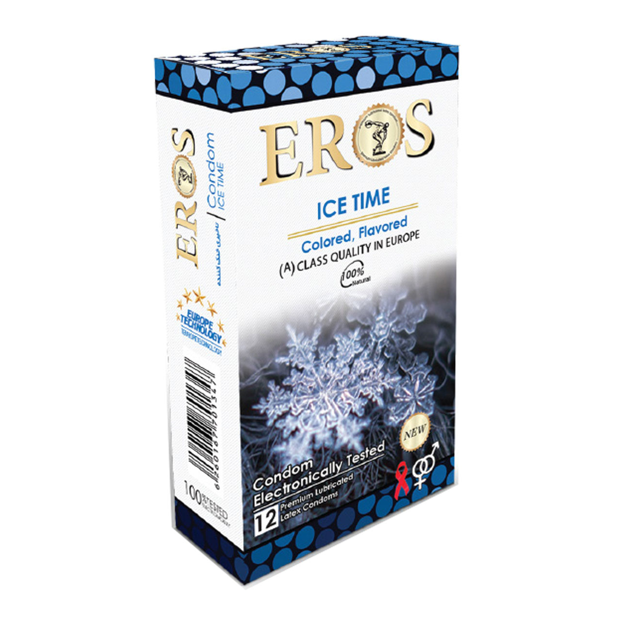 کاندوم اروس مدل Ice Time بسته 12 عددی