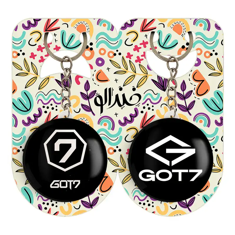 جاکلیدی خندالو مدل گروه گات سون GOT7 کد 2103721038 مجموعه 2 عددی