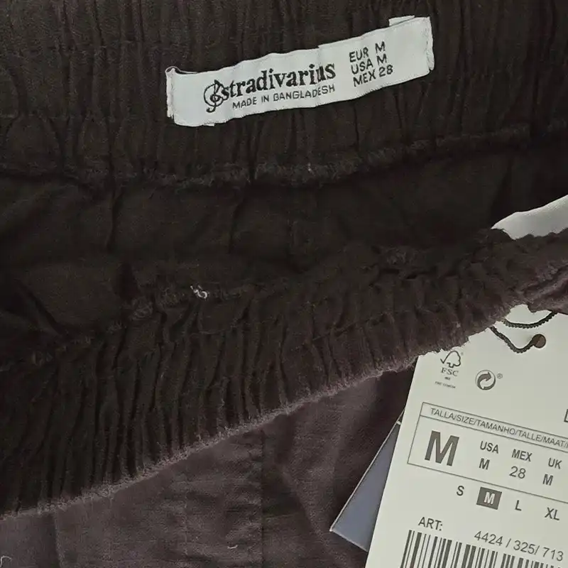 دامن فون زنانه استرادیواریوس مدل 01 رنگ مشکی