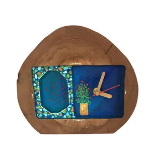 ساعت رومیزی چوبی مدل ch4