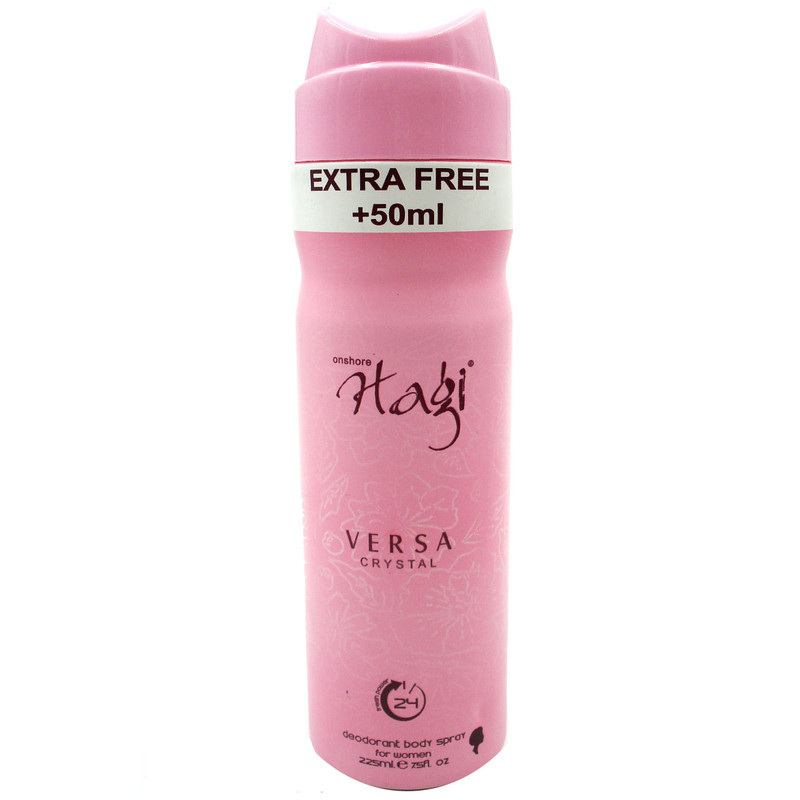 اسپری خوشبو کننده بدن زنانه هاگی مدل VERSA CRYSTAL حجم 225 میلی لیتر
