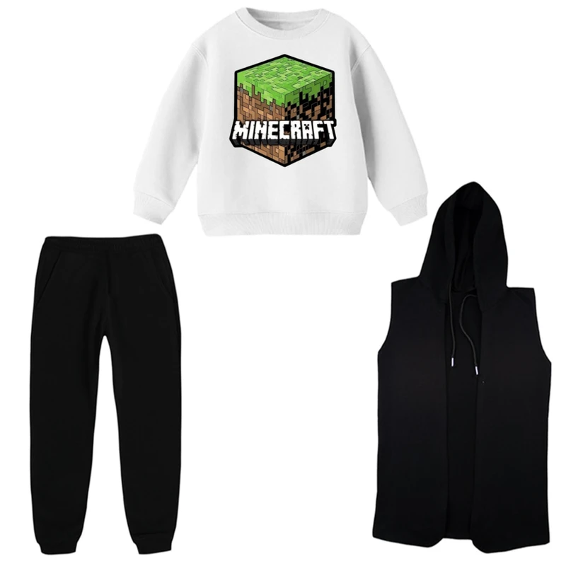 ست 3 تکه لباس راحتی بچگانه مدل ماینکرفت کد 14
