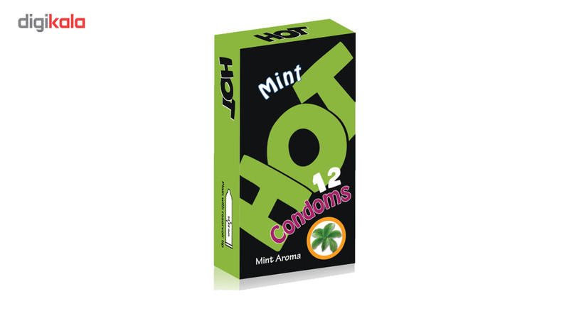 کاندوم هات مدل Mint بسته 12 عددی
