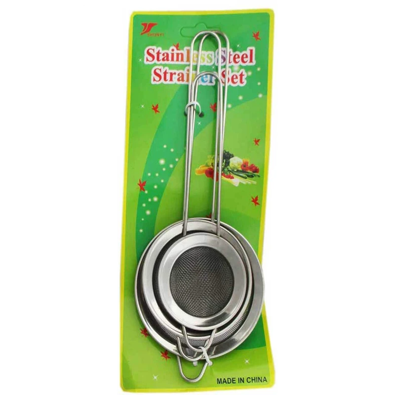 صافی چای مدل STRAINER SET مجموعه 3 عددی