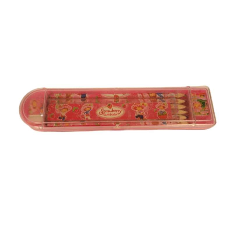 بسته لوازم تحریر مدل Strawberry کد 002 مجموعه 15 عددی