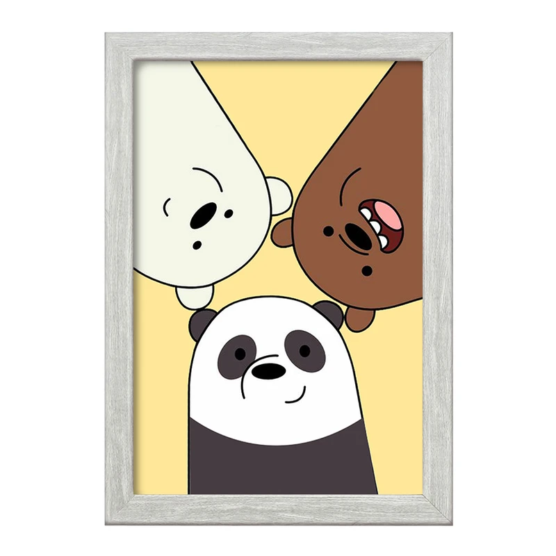 تابلو خندالو طرح انیمیشن سه خرس کله پوک کد 27628