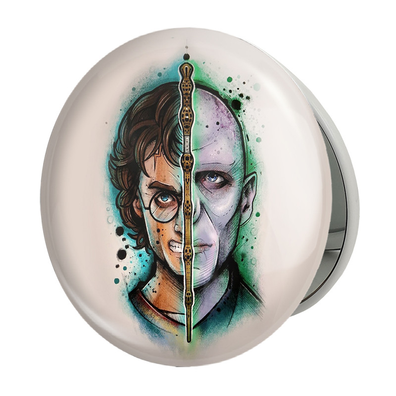 آینه جیبی خندالو طرح هری پاتر Harry Potter مدل تاشو کد 2891 