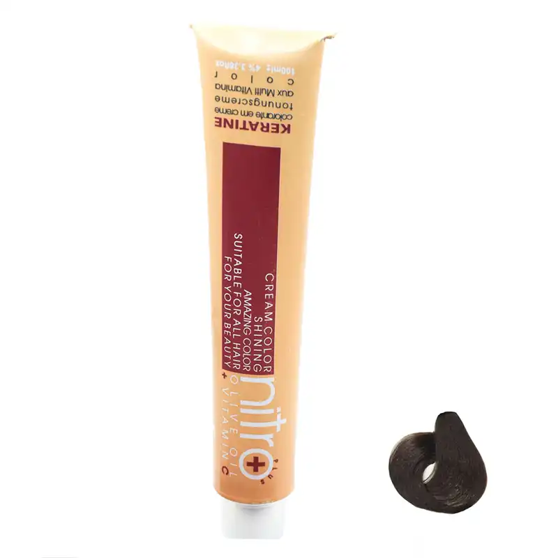 رنگ مو نیترو سری Keratine مدل بلوند تیره طبیعی شماره 6