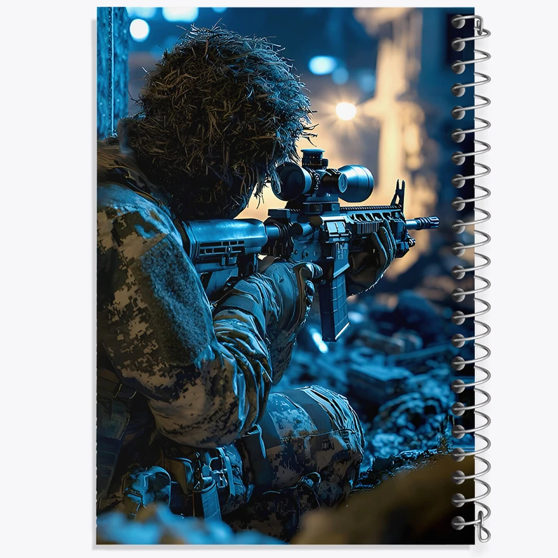 دفتر مشق 100 برگ خندالو طرح تک تیرانداز کد F7819