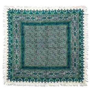سفره قلمکار اثر زابلیان طرح 155-11-118 سایز 100 × 100 سانتی متر