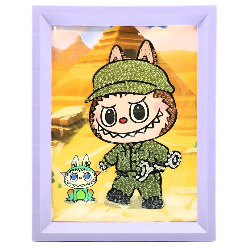 بازی آموزشی سمید مدل ساخت تابلو نقاشی الماسی طرح لبوبو کد 300