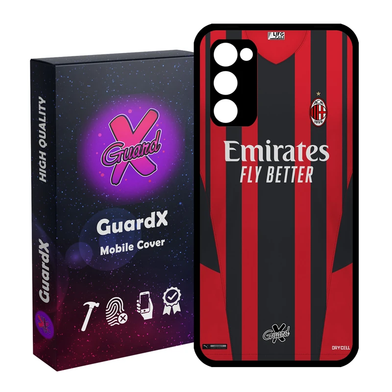 کاور گارد ایکس طرح AC Milan مدل Glass10399 مناسب برای گوشی موبایل سامسونگ Galaxy S20 FE